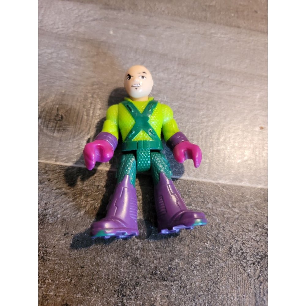 DC‎ comics bald villan purple green toy figure